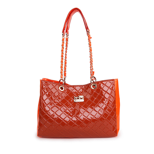 Coach Rhombic Medium Orange Shoulder Bags BCL | Women